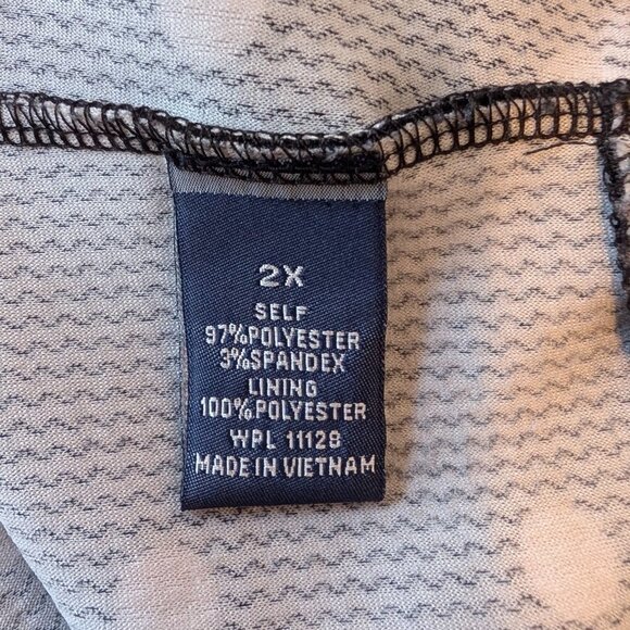 New York Clothing Company 2X black with white polka dot mini dress EUC - Picture 7 of 9